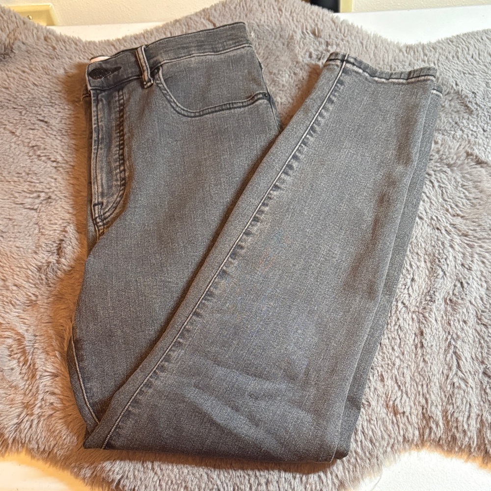 Everlane Skinny Crop High-Rise Gray Jeans Size 30